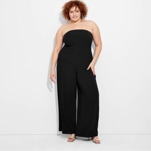 WILD FABLE Wide Leg Tube Jumpsuit